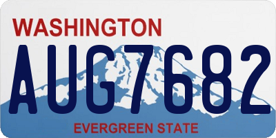 WA license plate AUG7682