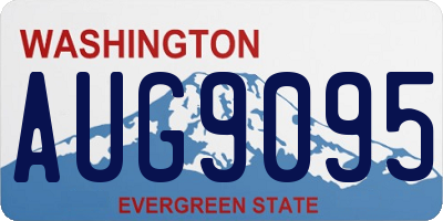 WA license plate AUG9095
