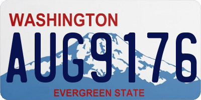 WA license plate AUG9176