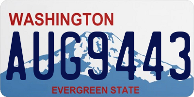 WA license plate AUG9443