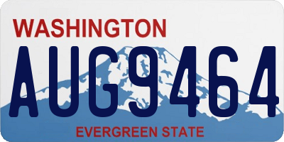 WA license plate AUG9464