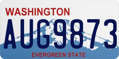 WA license plate AUG9873