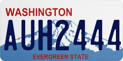 WA license plate AUH2444