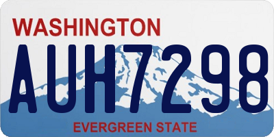 WA license plate AUH7298
