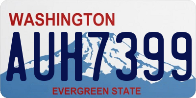 WA license plate AUH7399