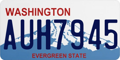 WA license plate AUH7945
