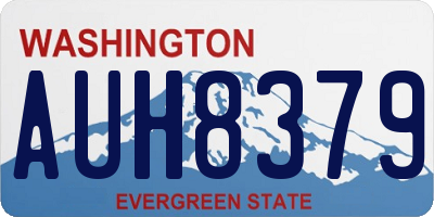 WA license plate AUH8379
