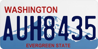 WA license plate AUH8435