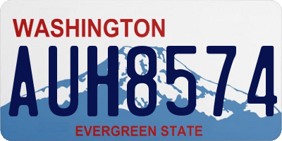 WA license plate AUH8574