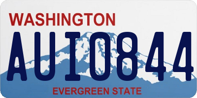 WA license plate AUI0844