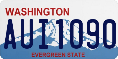 WA license plate AUI1090