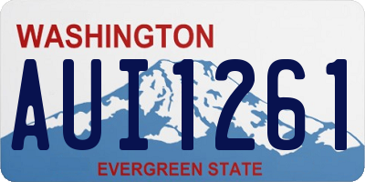 WA license plate AUI1261