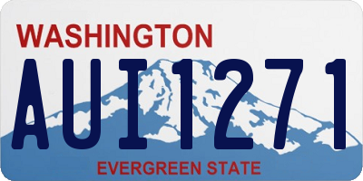 WA license plate AUI1271