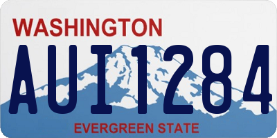 WA license plate AUI1284