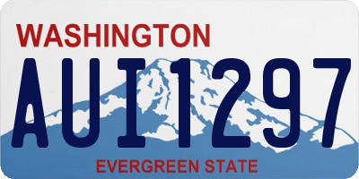 WA license plate AUI1297