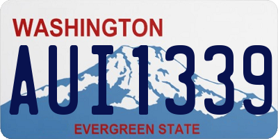 WA license plate AUI1339