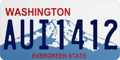 WA license plate AUI1412