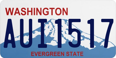 WA license plate AUI1517