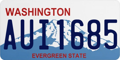 WA license plate AUI1685