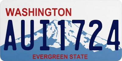 WA license plate AUI1724