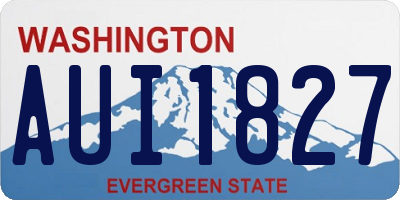 WA license plate AUI1827