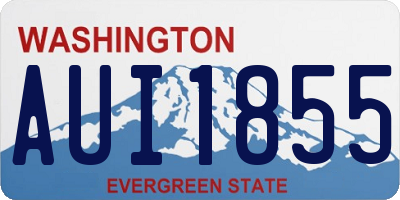 WA license plate AUI1855