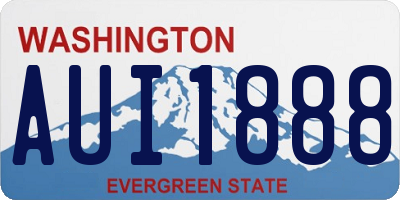 WA license plate AUI1888
