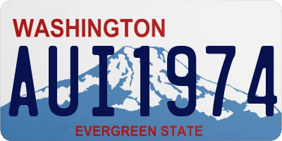 WA license plate AUI1974