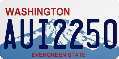 WA license plate AUI2250