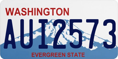 WA license plate AUI2573