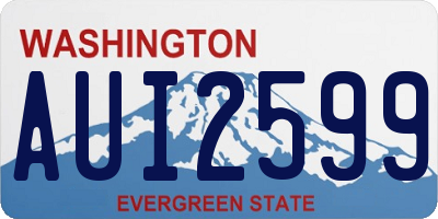 WA license plate AUI2599