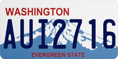 WA license plate AUI2716