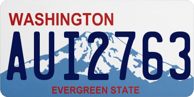 WA license plate AUI2763