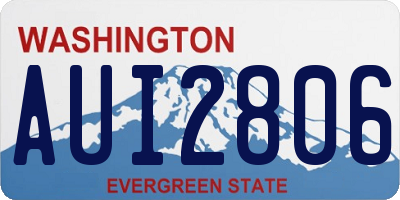 WA license plate AUI2806