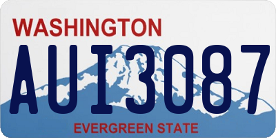 WA license plate AUI3087