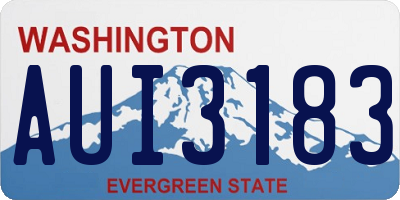 WA license plate AUI3183