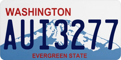 WA license plate AUI3277