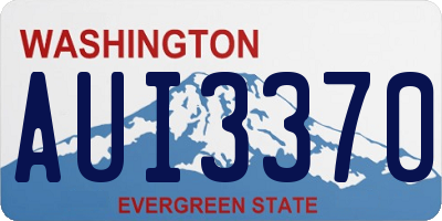 WA license plate AUI3370