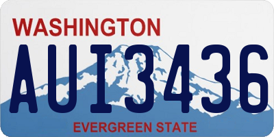 WA license plate AUI3436