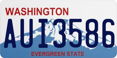 WA license plate AUI3586