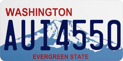 WA license plate AUI4550