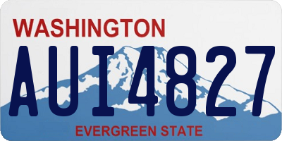 WA license plate AUI4827