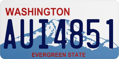 WA license plate AUI4851