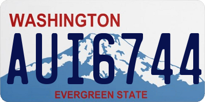 WA license plate AUI6744