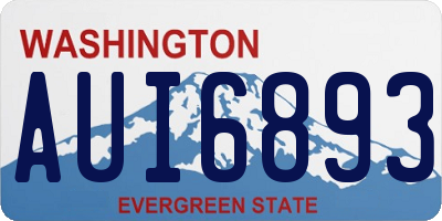 WA license plate AUI6893