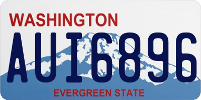 WA license plate AUI6896