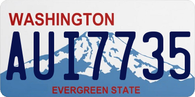 WA license plate AUI7735
