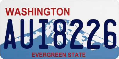 WA license plate AUI8226