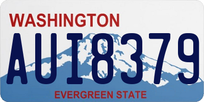 WA license plate AUI8379