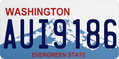 WA license plate AUI9186